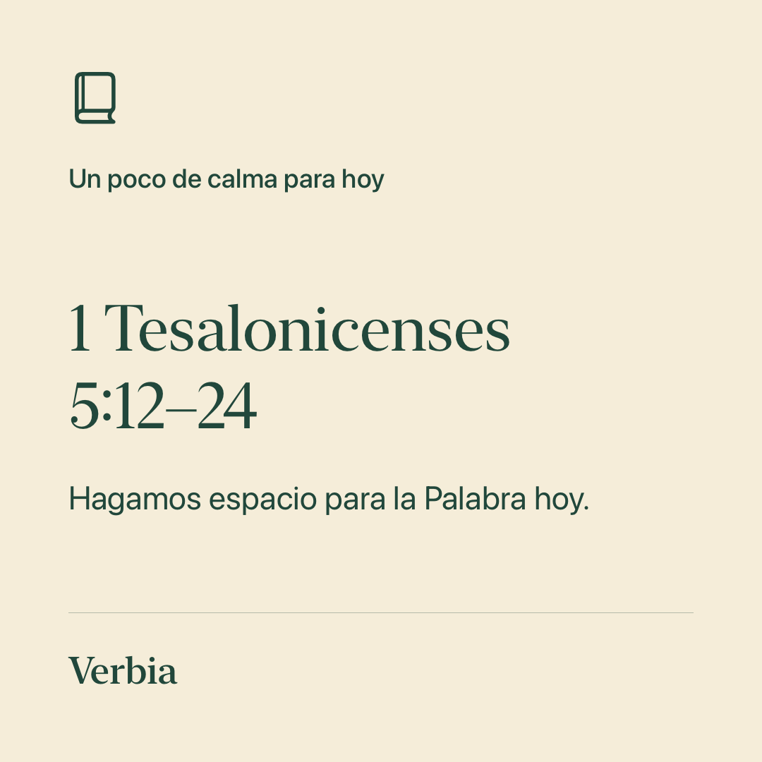 Tarjeta de Verbia con una referencia bíblica y una invitación original a leer.