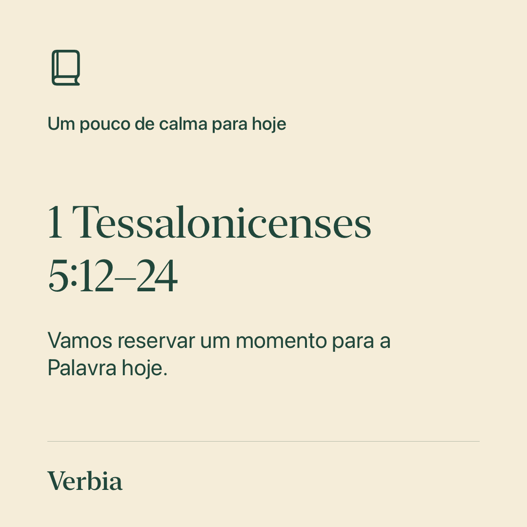 Cartão do Verbia com referência bíblica e convite original à leitura.